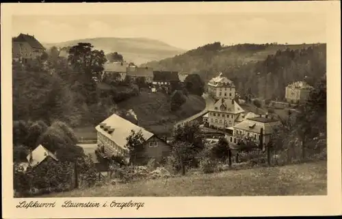 Ak Lauenstein Altenberg im Erzgebirge, Teilansicht