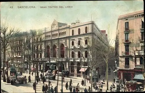 Ak Barcelona Katalonien Spanien, Gran Teatro del Liceu