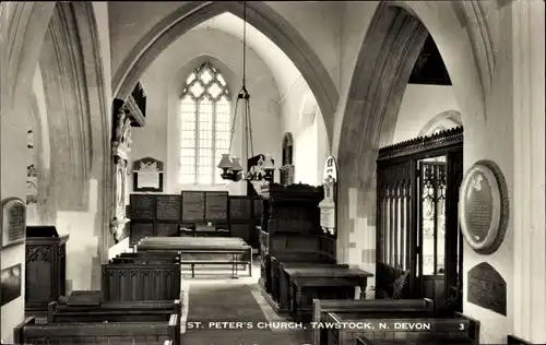 Ak Tawstock Devon England, St. Peters Kirche