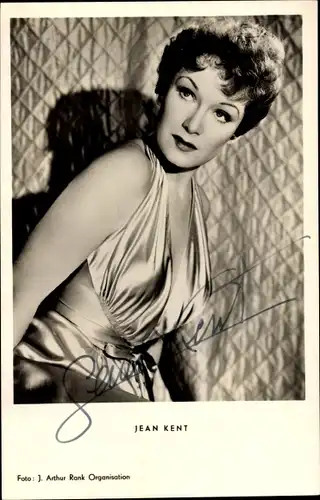 Ak Schauspielerin Jean Kent, Portrait, Autogramm