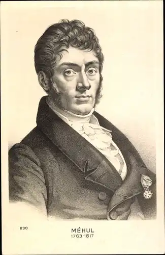 Ak Komponist Étienne-Nicolas Méhul, Portrait