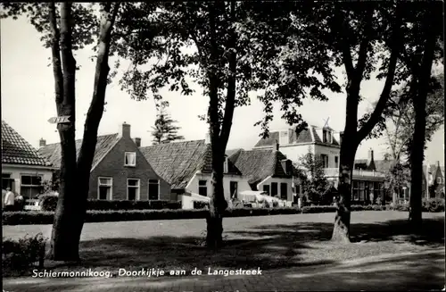 Ak Schiermonnikoog Friesland Niederlande, Doorkijkje aan de Langestreek