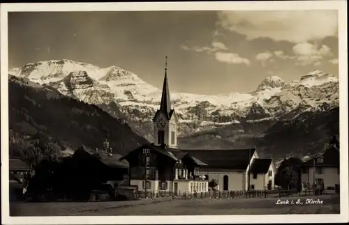 Ak Lenk Kt. Bern, Kirche