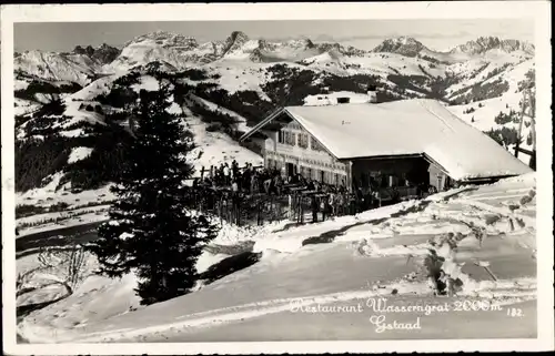 Ak Gstaad Saanen Kanton Bern, Restaurant Wasserngrat