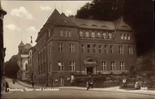 Ak Flensburg in Schleswig Holstein, Spar- und Leihkasse
