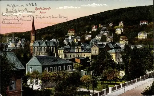 Ak Rudolstadt in Thüringen, Hain, Kirche