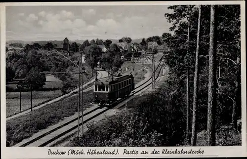 Ak Buckow in der Märkischen Schweiz, Kleinbahnstrecke