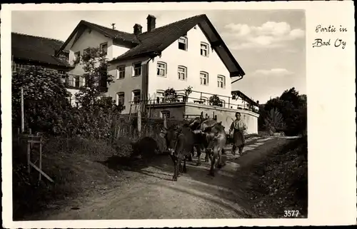 Ak Oy Mittelberg im Allgäu, Wohnhaus, Bauer, Rinder