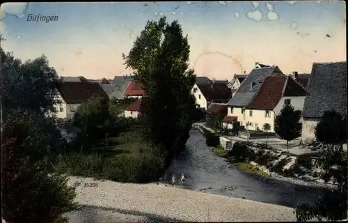 Ak Hüfingen im Schwarzwald, Straßenpartie, Häuser