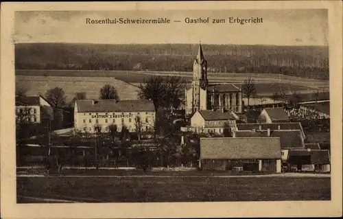 Ak Bad Schweizermühle Rosenthal Bielatal in Sachsen, Gasthof zum Erbgericht