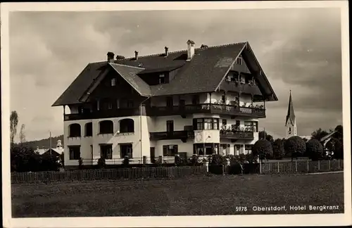 Ak Oberstdorf im Oberallgäu, Hotel Bergkranz