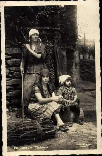 Ak Lugano Kanton Tessin Schweiz, Custumi Ticinesi