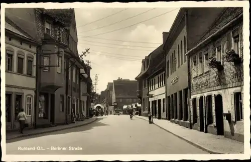 Ak Ruhland in der Oberlausitz, Berliner Straße