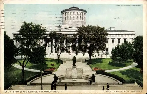Ak Columbus Ohio USA, Ohio State Capitol, McKinley Monument