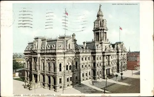 Ak Columbus Ohio USA, Gerichtsgebäude