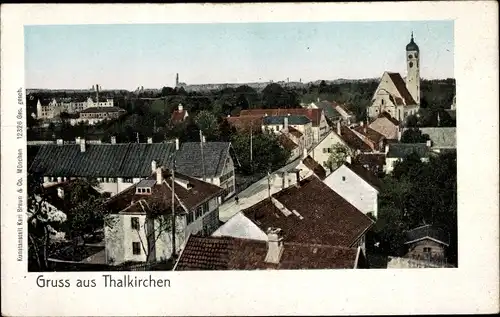 Ak Thalkirchen München, Totalansicht