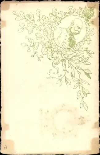 Litho Kaiser Franz Joseph I., Portrait