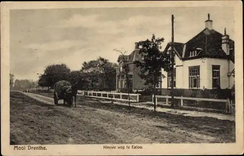 Ak Mooi Drenthe Niederlande, Nieuwe weg in Exloo