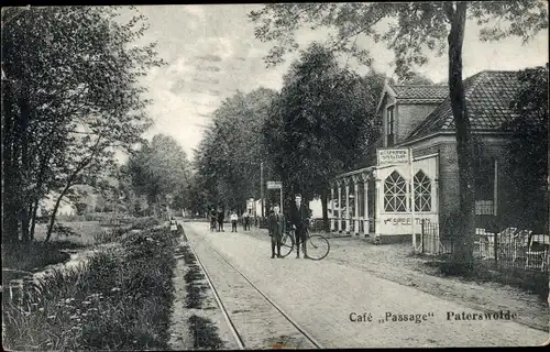 Ak Paterswolde Drenthe Niederlande, Café Passage