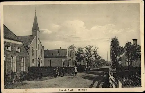 Ak Roden Drenthe Niederlande, Geref. Kirche