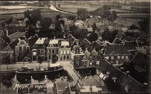 Ak Meppel Drenthe Niederlande, Vogelperspektive