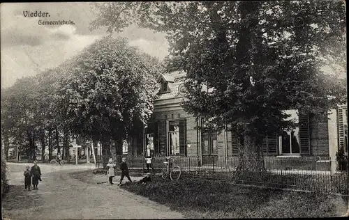 Ak Vledder Drenthe, Rathaus