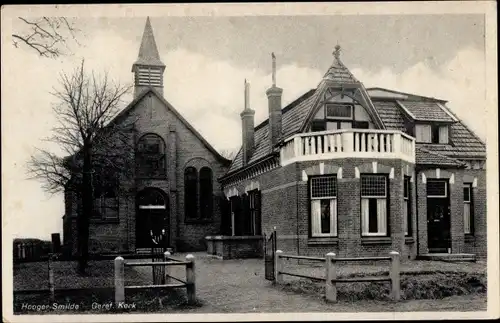 Ak Hoogersmilde Drenthe Niederlande, Geref. Kirche