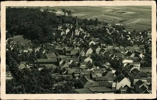 Ak Osterfeld in Thüringen, Fliegeraufnahme von der Ortschaft