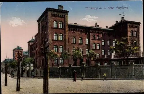 Ak Hamburg Harburg, Kaserne