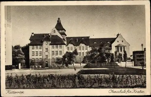 Ak Katowice Kattowitz Oberschlesien, Oberschule für Knaben