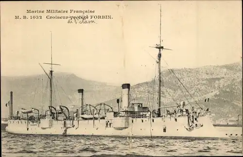 Ak Französisches Kriegsschiff, Forbin