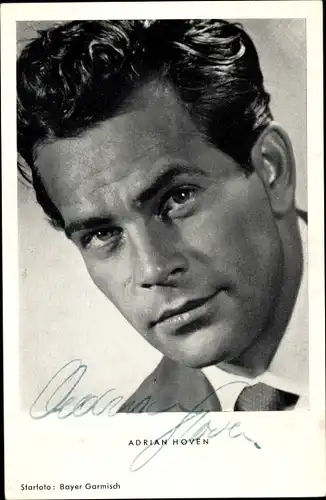 Ak Schauspieler Adrian Hoven, Portrait, Autogramm