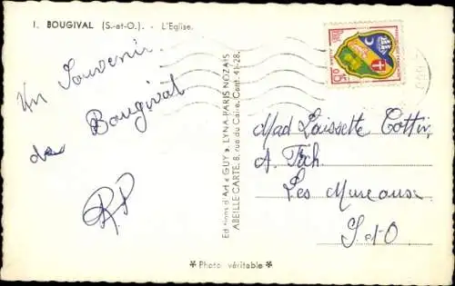 Postkarte Bougival Yvelines, Kirche