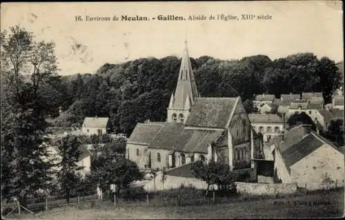 Ak Meulan Gaillon Yvelines, Apsis der Kirche