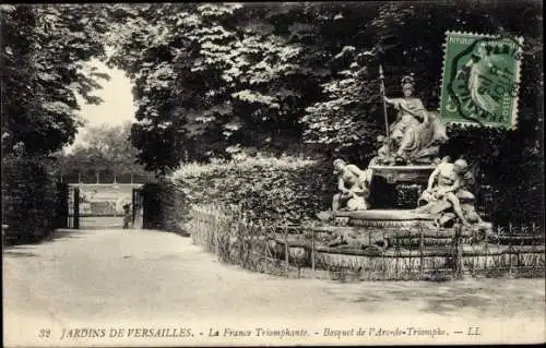 Ak Versailles Yvelines, Frankreich Triumphierend