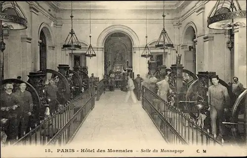 Ak Paris VI., Hotel des Monnaies, Münzzimmer