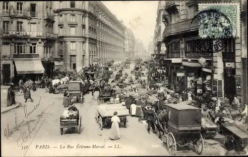 Ak Paris I., Rue Etienne-Marcel