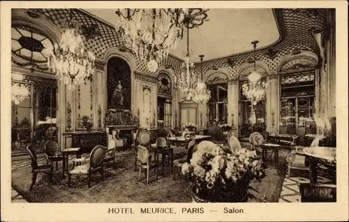 Ak Paris I., Hotel Meurice, Lounge