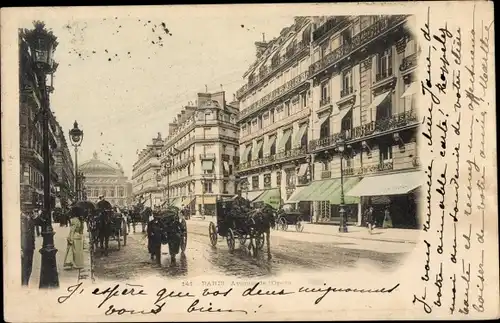 Ak Paris Louvre, Avenue de l'Opera