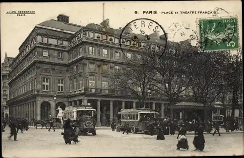 Ak Paris I., Place and Theatre Francais