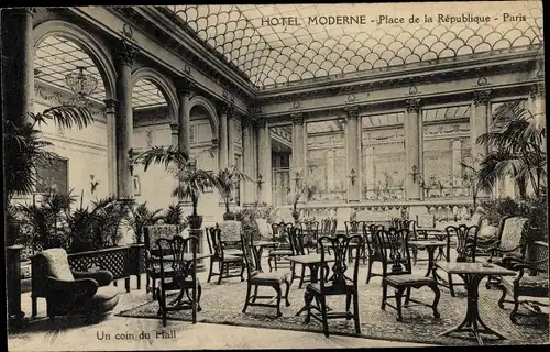 Ak Paris X, Place de la République, Hotel Moderne