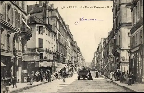 Ak Paris III, Rue de Turenne