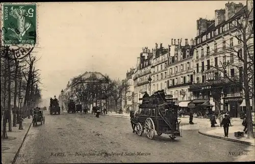 Ak Paris III, Boulevard Saint-Martin