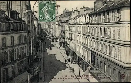 Ak Paris IV, Rue des Francs-Bourgeois, Rue Turenne