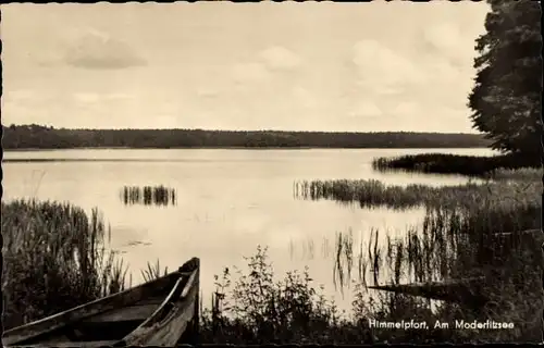 Ak Himmelpfort Fürstenberg an der Havel, Am Moderfitzsee