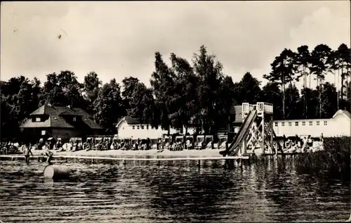 Ak Pieskow Bad Saarow in der Mark, Strandbad