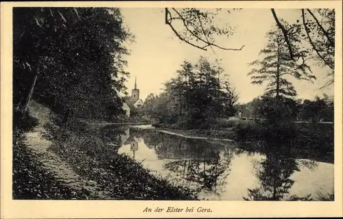 Ak Gera in Thüringen, An der Elster