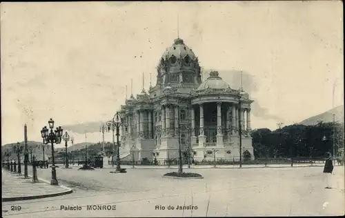 Ak Rio de Janeiro Brasilien, Palacio Monroe