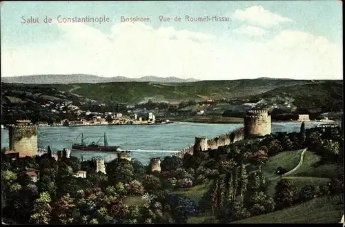 Ak Konstantinopel Istanbul Türkei, Rumeli Hisarı, Roumeli Hissar, Bosporus
