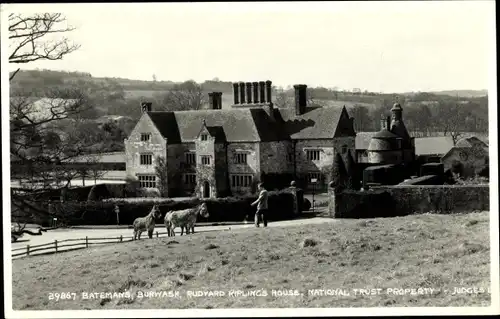 Ak Burwash East Sussex England, Bateman's, Rudyard Kiplings House